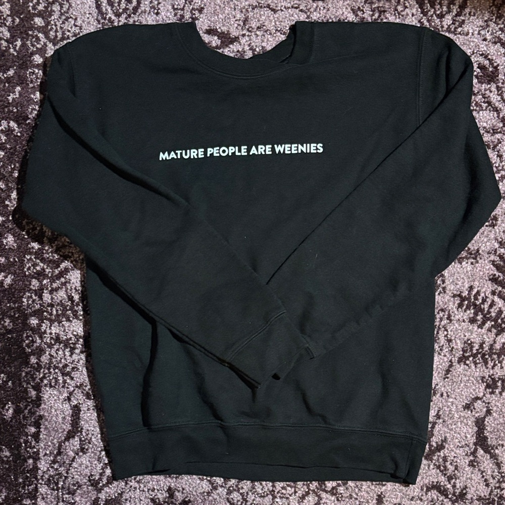Black Graphic Sweater